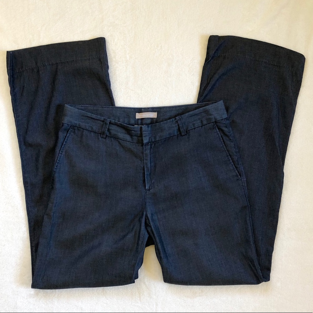 Banana Republic Chambray Wide Leg Pants - 8